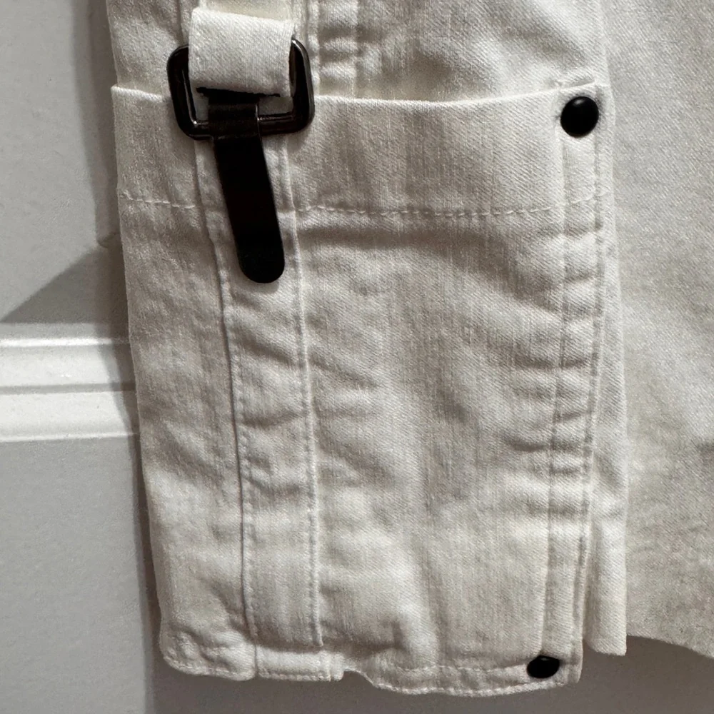 Jamie Sadock White golf Shorts with Silver Accent size 6